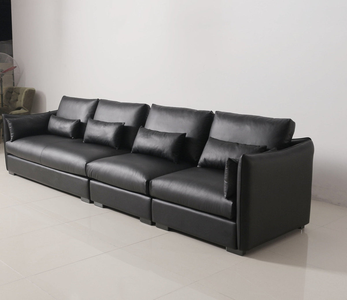 Genuine leather sofa set at Quality Rugs and Furniture