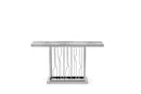 Kaia Hallway Console Table Stainless Steel Base Marble Silver