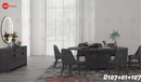 Monet Modern Luxury Dining Table Graphite Black