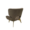 Miranda High Quality Velvet Modern Leisure Chair Brown