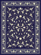 Mashad 722621 Dark Blue Traditional Persian Area Rug