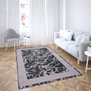 Marmaris D389B Black/V.Grey Modern Area Rug