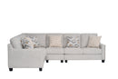 Tasman Fabric Modern Corner Sofa Set Grey