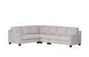 Tasman Fabric Modern Corner Sofa Set Grey
