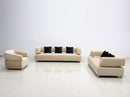 Sherry Modern High Quality Fabric Sofa Set Cream
