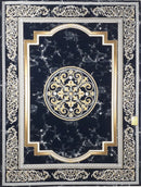 Medusa Navy Traditional Persian Area Rug