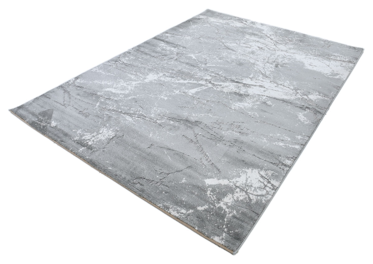 Rhytm Z197B Modern Area Rug Grey Cream - Quality Rugs and Furniture