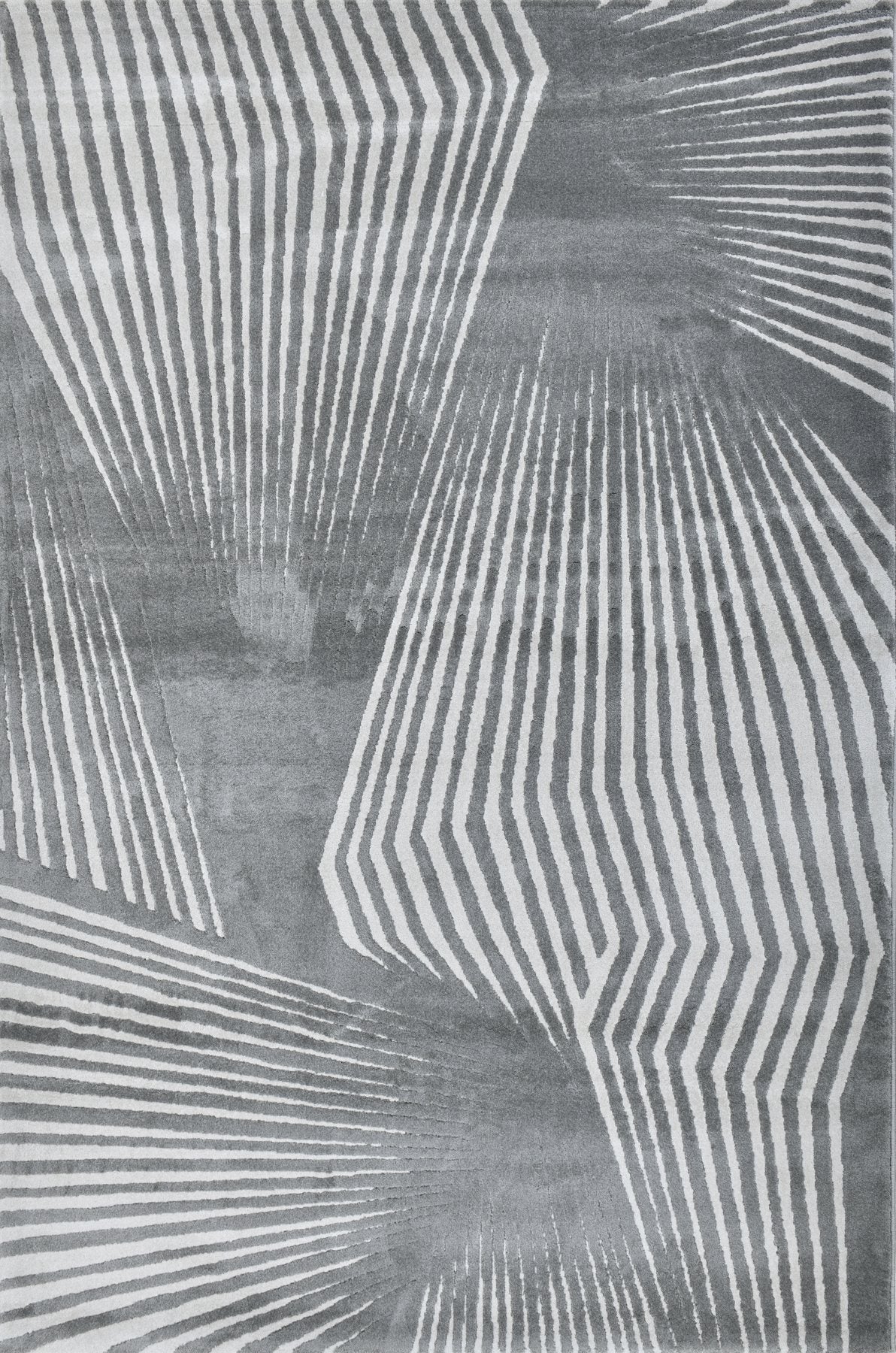 Rhytm Z244B Modern Area Rug Grey Cream - Quality Rugs and Furniture