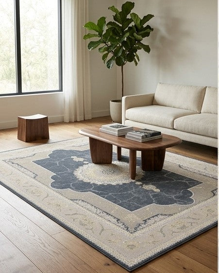 Nasim Traditional Persian Area Rug Smoky