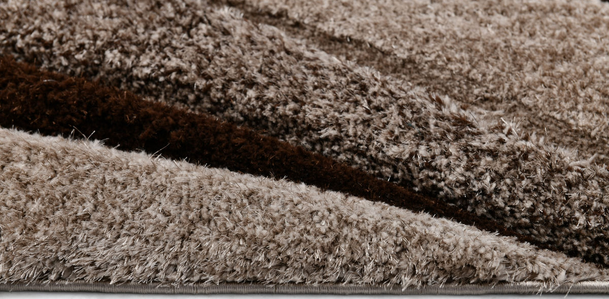 Puffy Style P462C Modern Area Rug Vizon Brown - Quality Rugs and Furniture