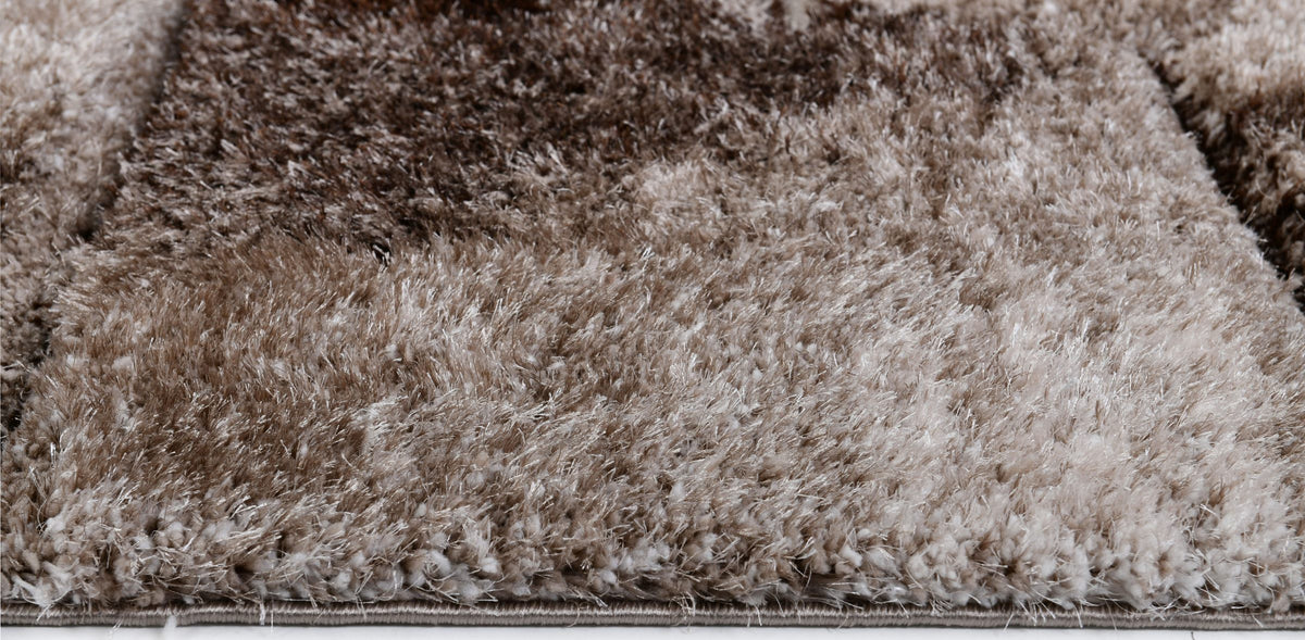 Puffy Style P733B Modern Area Rug Vizon Brown - Quality Rugs and Furniture