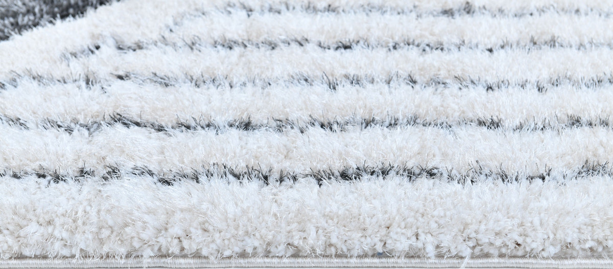 Puffy Style P960A Modern Area Rug Beige Anthracite - Quality Rugs and Furniture