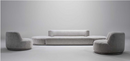 Selina Modern High Grade Chenille Fabric Sofa Set Dark Grey