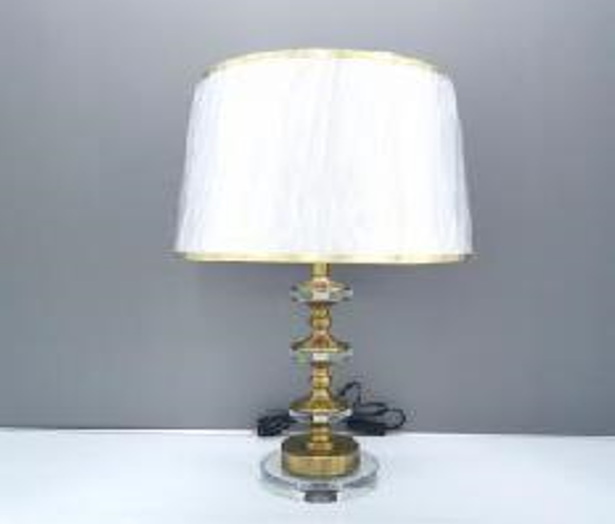 Gold and teal deals lamp