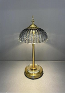 Table Lamp MK1959-1 Distinctive Hardware Featuring Glass and Iron