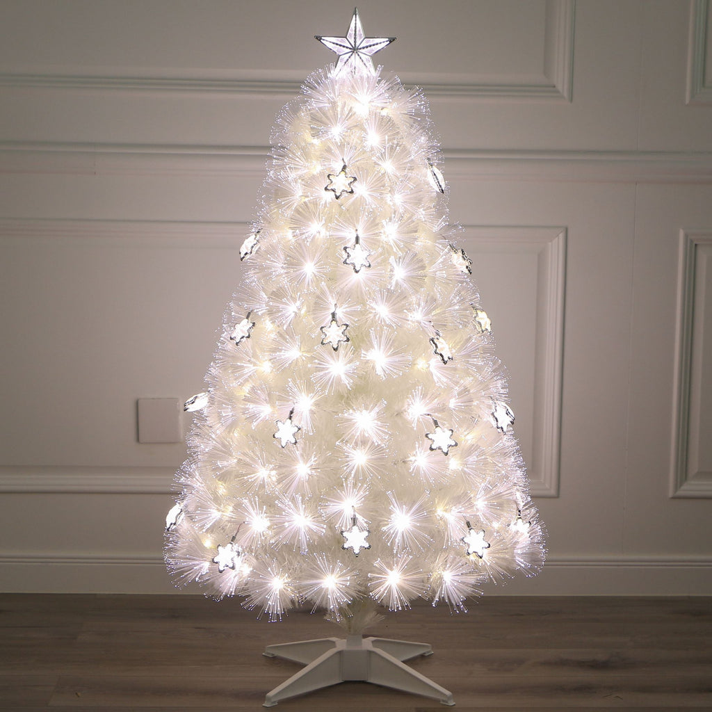 3ft white christmas tree with deals lights