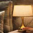 Table Lamp LM036 Stainless Steel, Glass, and Iron Hardware