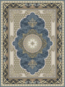 Arman Dolphin Blue Traditional Persian Area Rug