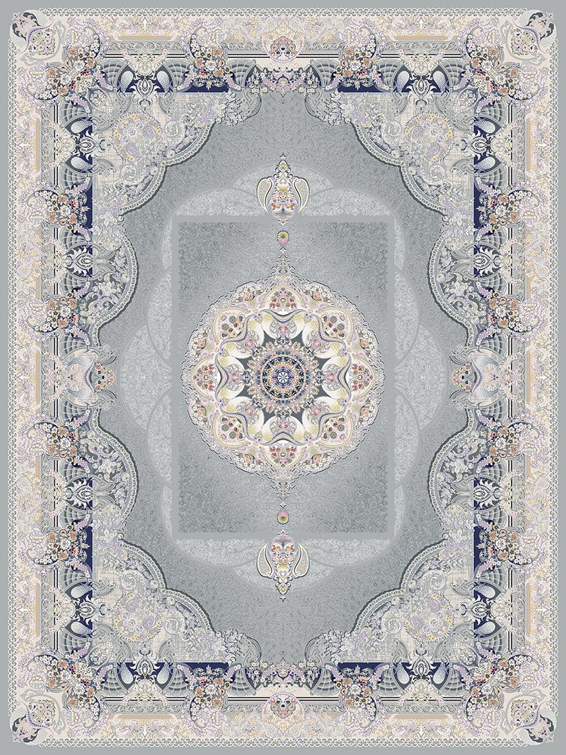 Abadis Traditional Persian Area Rug Silver - Quality Rugs and Furniture