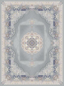 Abadis Traditional Persian Area Rug Silver