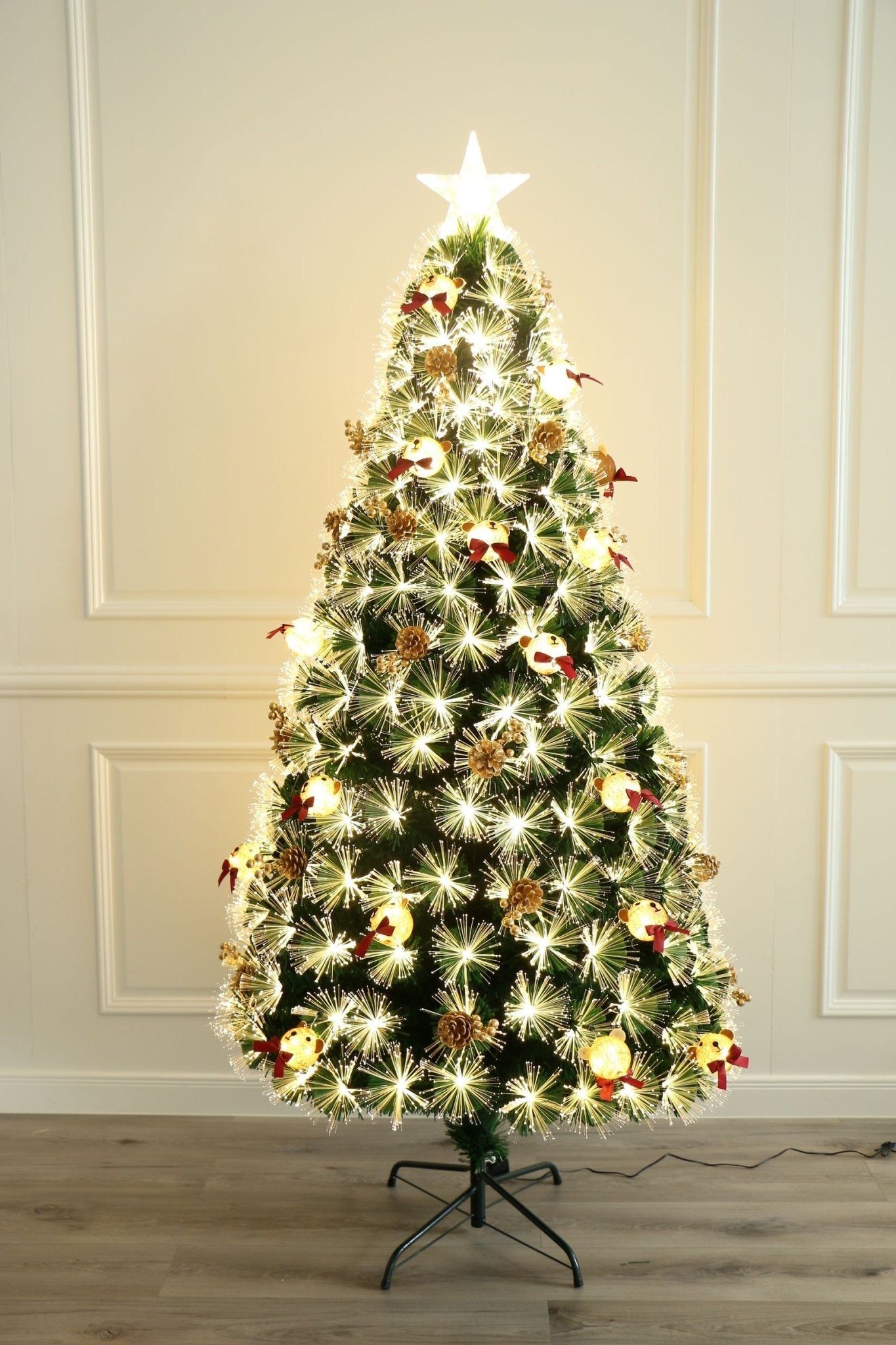 Christmas Tree T2034 Green Leather, Fiber Optics - Quality Rugs and Furniture