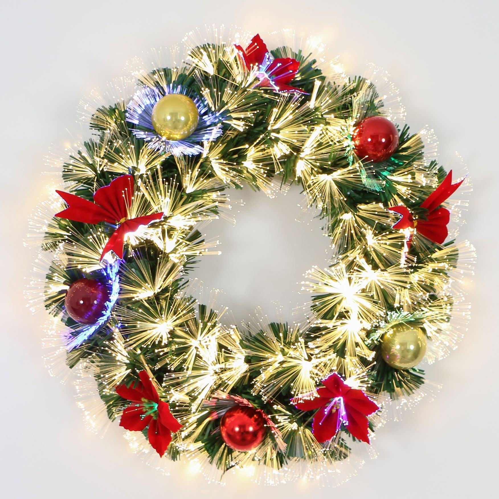 Christmas Tree TQ2301 - 50cm Height, Plum Blossoms, Fiber Optics - Quality Rugs and Furniture