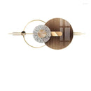 Wall Clocks Bright Large Format Clock Unusual Modern Mechanism Digital Stylish Gold