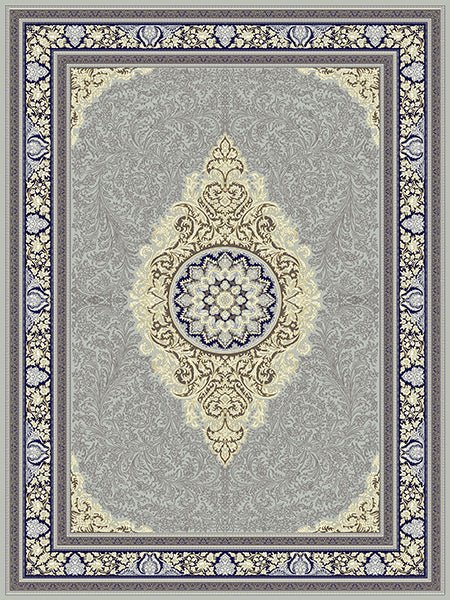 Mash 722255 Gray Traditional Persian Area Rug - Quality Rugs and Furniture