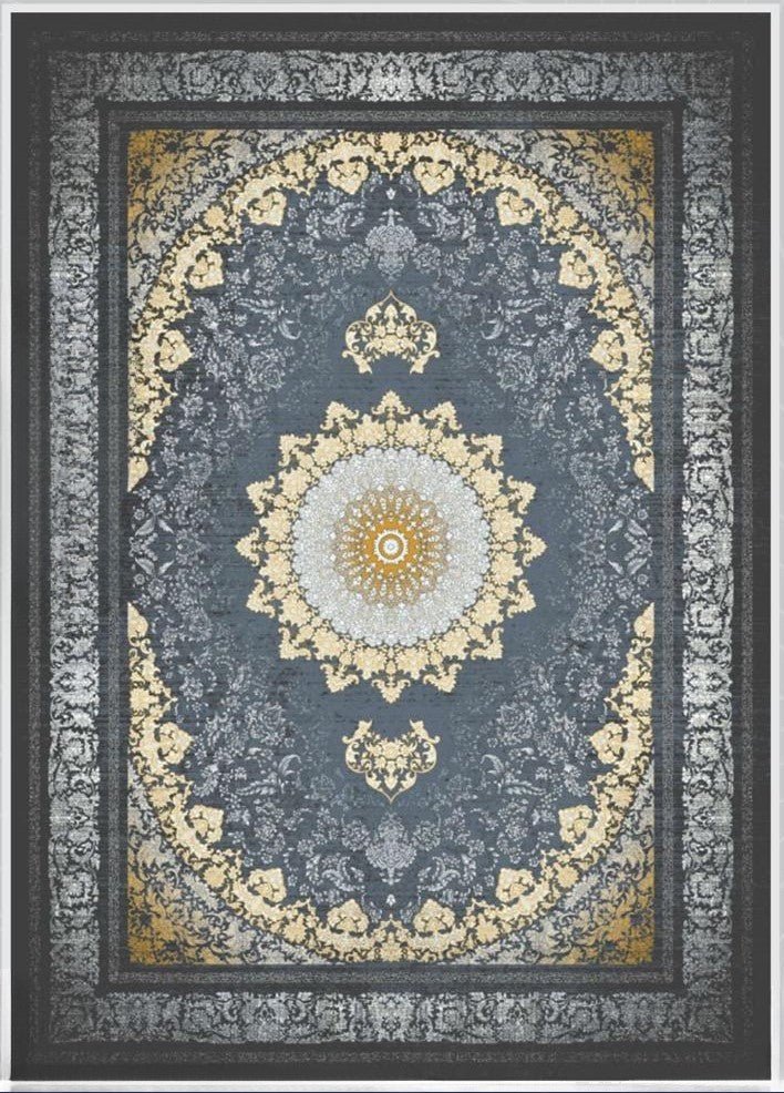 Mash 723505 Traditional Persian Area Rug Coal - Quality Rugs and Furniture