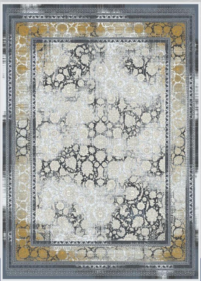 Mash 723510 Traditional Persian Area Rug Grey - Quality Rugs and Furniture