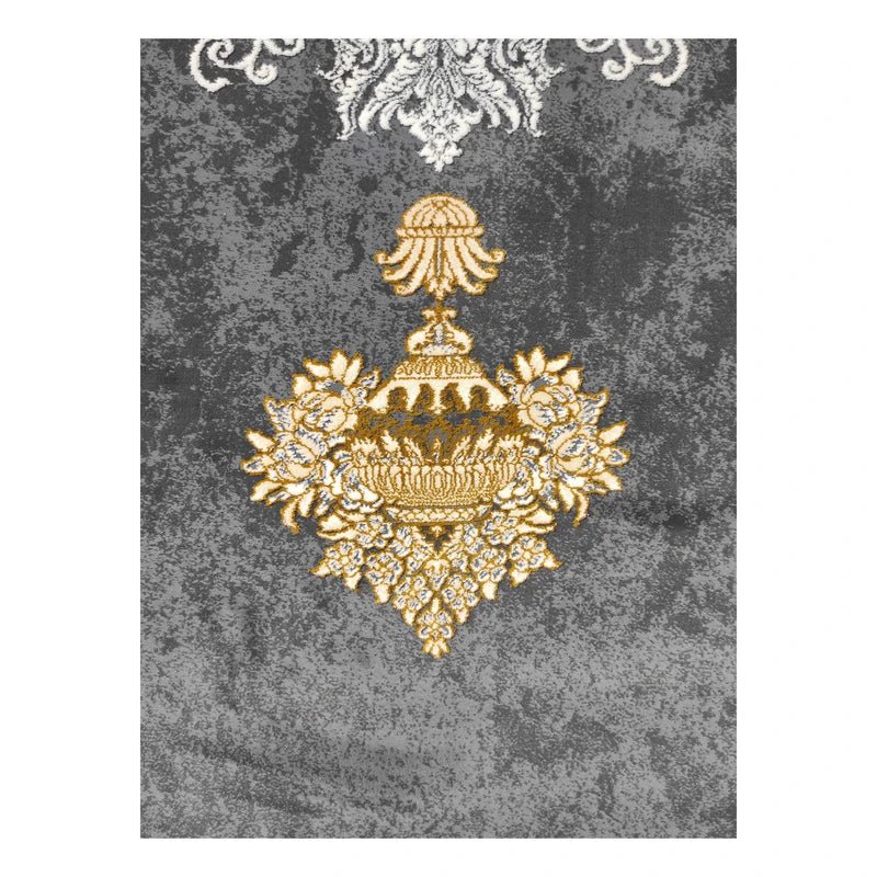Mash 723512 Traditional Persian Area Rug Grey - Quality Rugs and Furniture