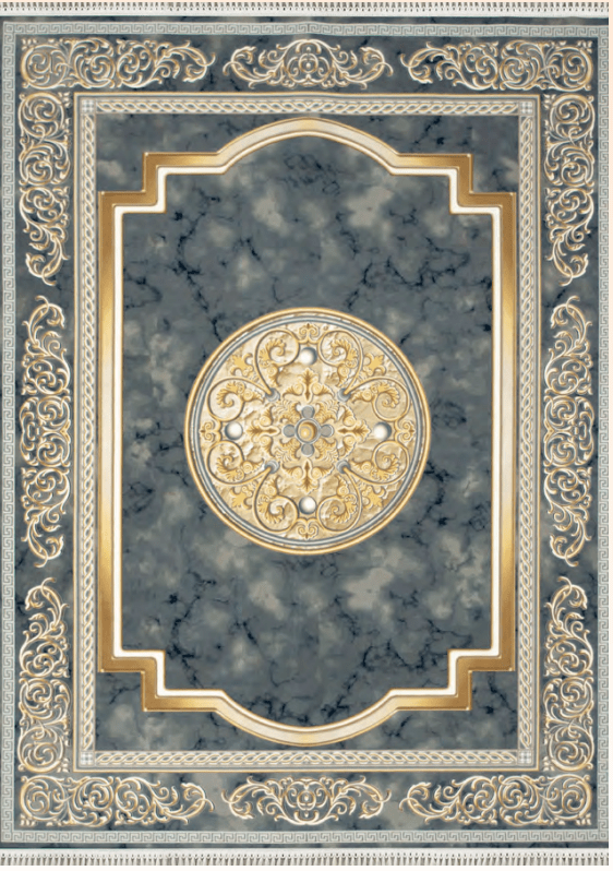 Medusa Dolphin Blue Traditional Persian Area Rug - Quality Rugs and Furniture