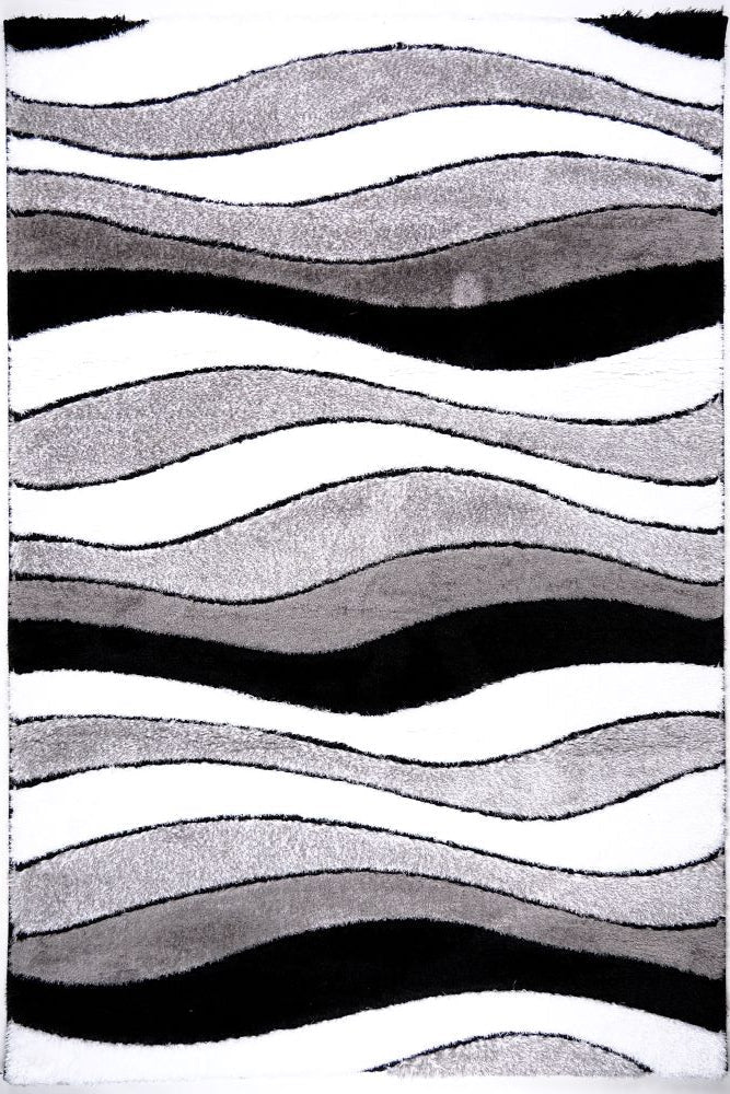 Rio Loop B222 Grey Modern Area Rug - Quality Rugs and Furniture