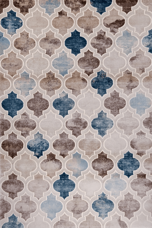 Sofia 7767A Light Vizon / Cream Modern Area Rug - Quality Rugs and Furniture