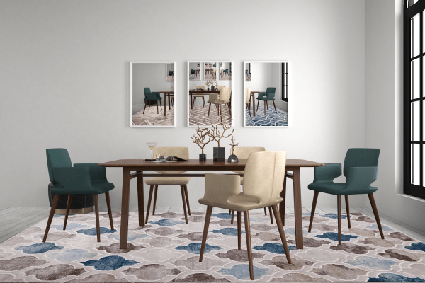 Sofia 7767A Light Vizon / Cream Modern Area Rug - Quality Rugs and Furniture