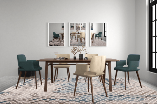 Sofia 9970A Dark Vizon / Light Blue Modern Area Rug - Quality Rugs and Furniture