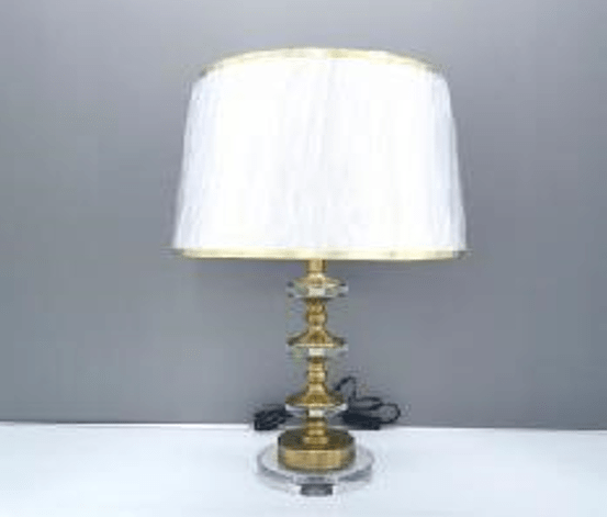 Table Lamp MK1043 - 5 Elegant Crystal and Iron Hardware Design - Quality Rugs and Furniture