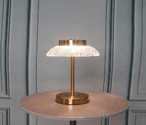 Table Lamp MK2034 Sleek Hardware Incorporating Acrylic Elements - Quality Rugs and Furniture