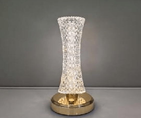 Table Lamp MK2056 Contemporary Hardware with Acrylic Elements - Quality Rugs and Furniture