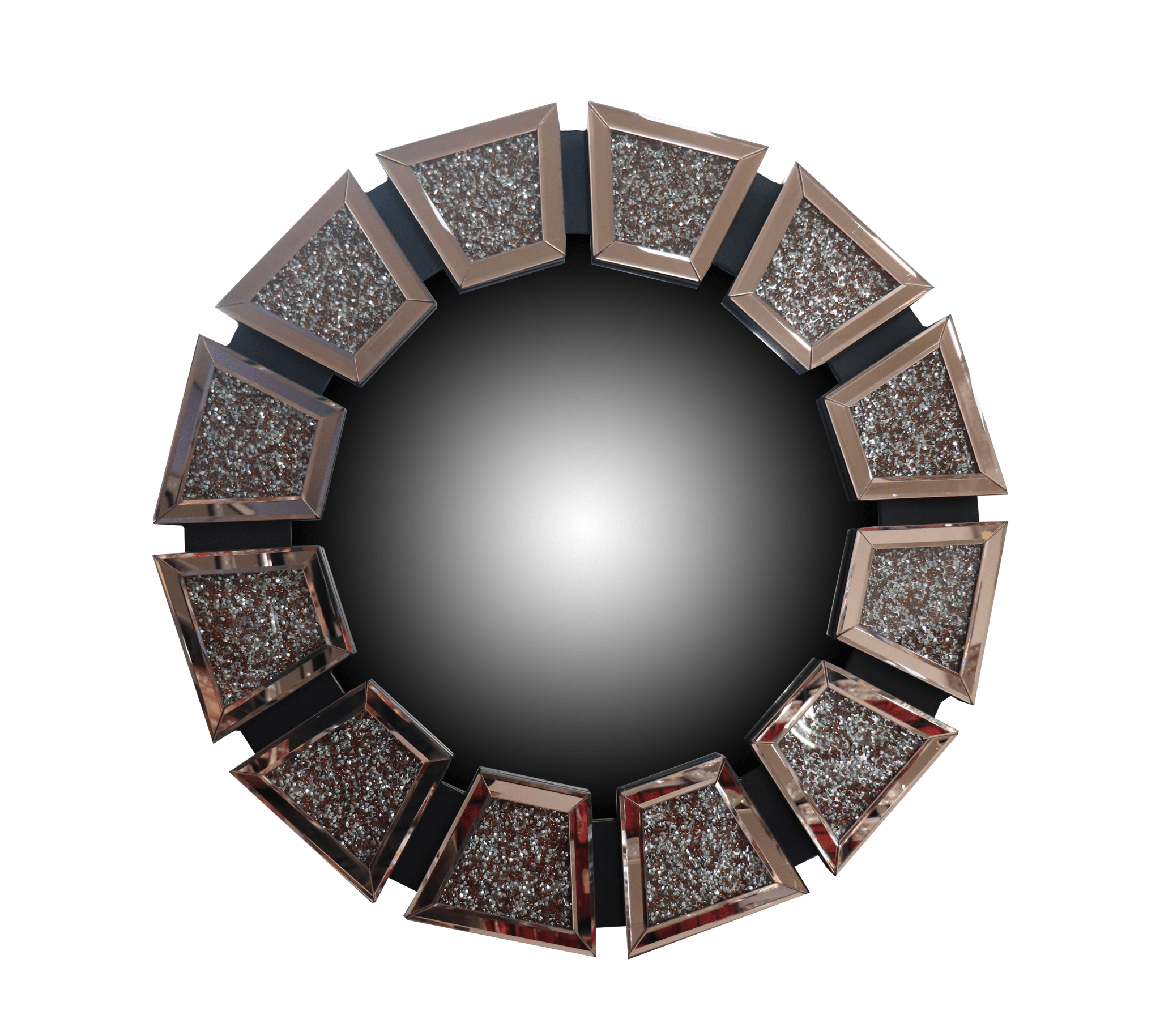 1511 Round Wall Mirror Gold - Quality Rugs and Furniture