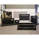 Genette Dresser Metallic Black