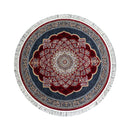 A ROUND RUG | Zomorod 25036 Red Round Traditional Rug | Quality Rugs and Furniture