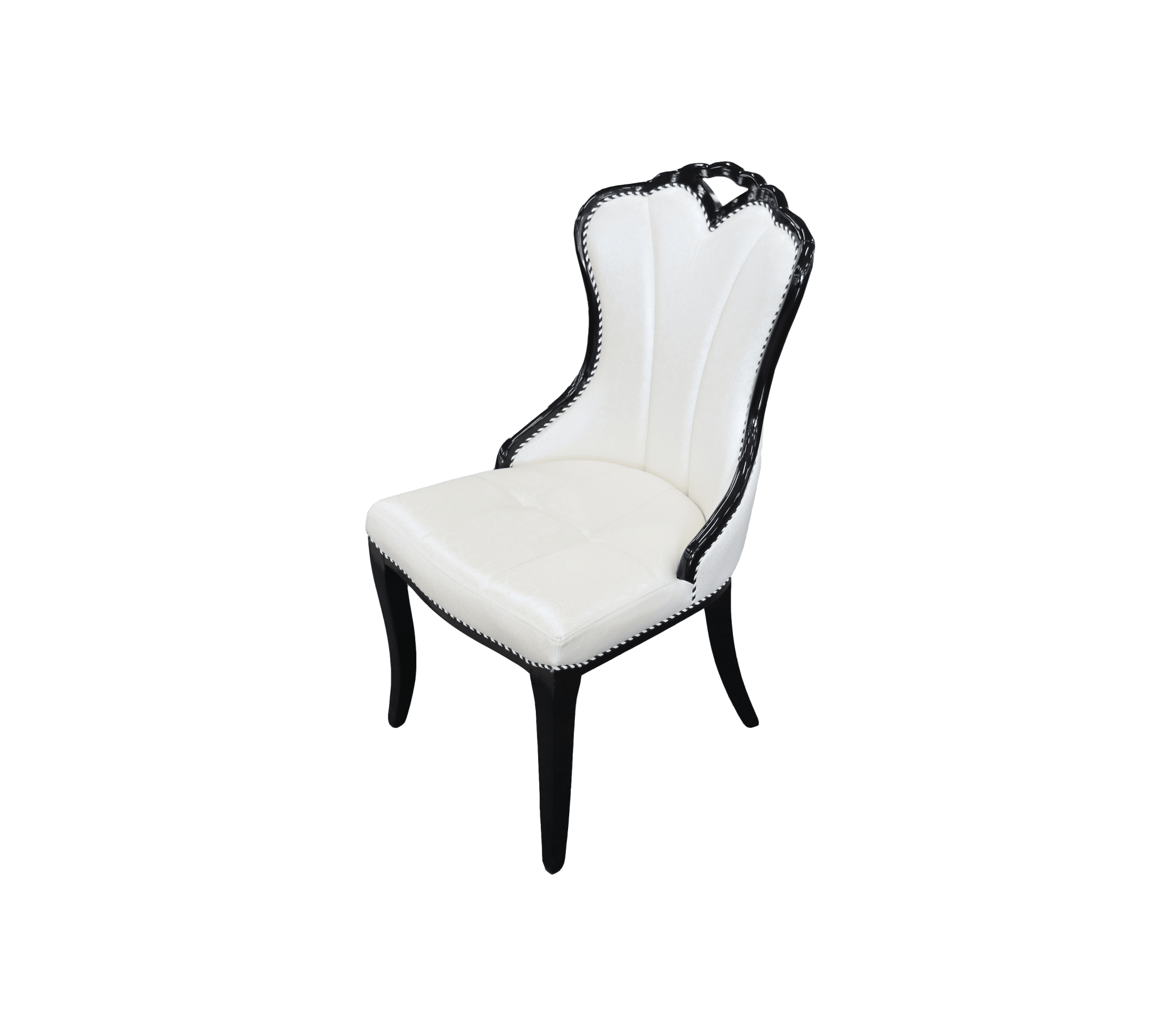 918 Leather Dining Chair Modern White - Quality Rugs and Furniture