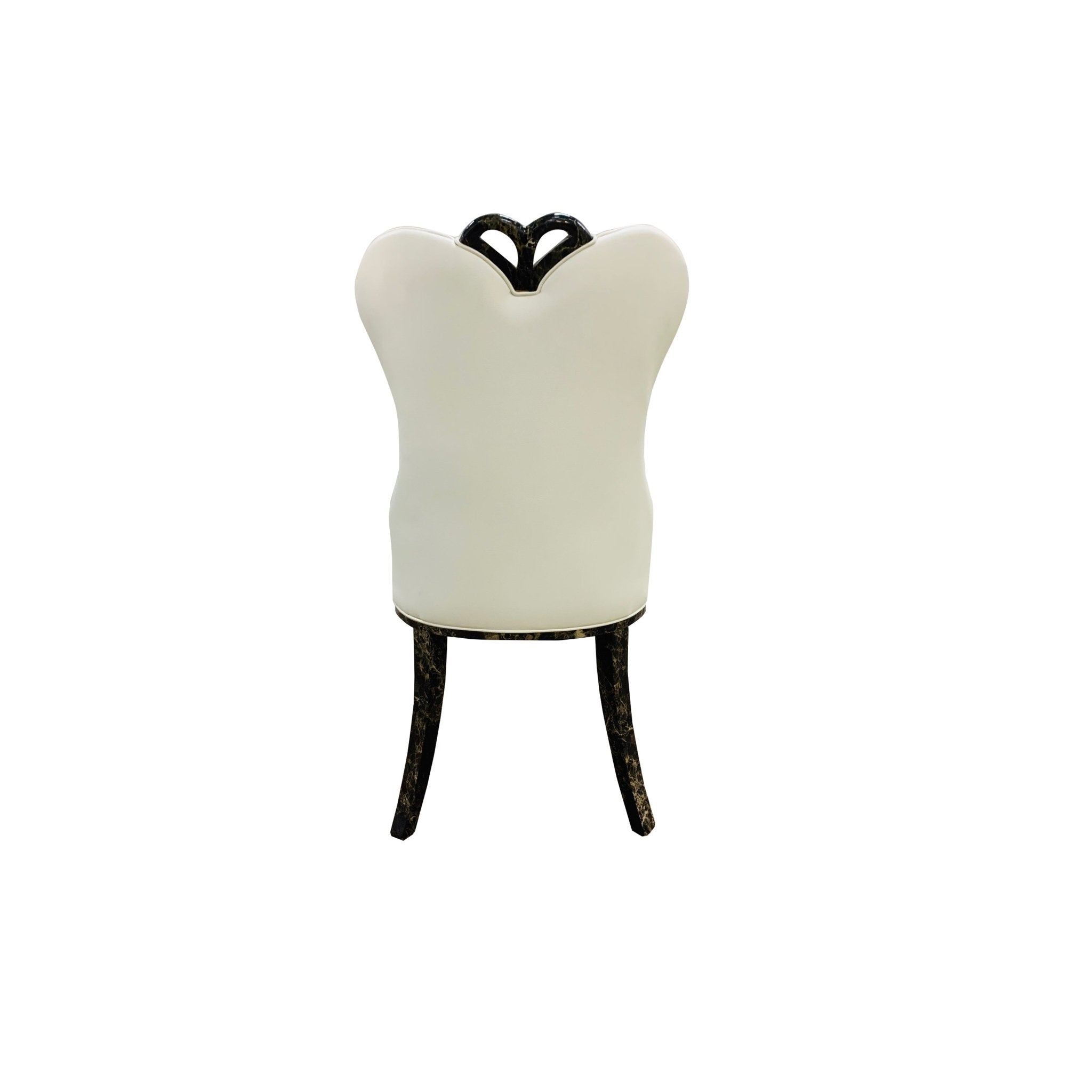 932 Leather Dining Chair Modern Cream Brown - Quality Rugs and Furniture