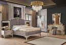 Kumsal Art Deco Bed Modern Mid Century Chesterfield