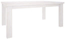 Alaska Modern Dining Table Brushed White