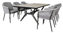 Mykonos 7Pce Modern Outdoor Dining Set W/ Ceramic Top