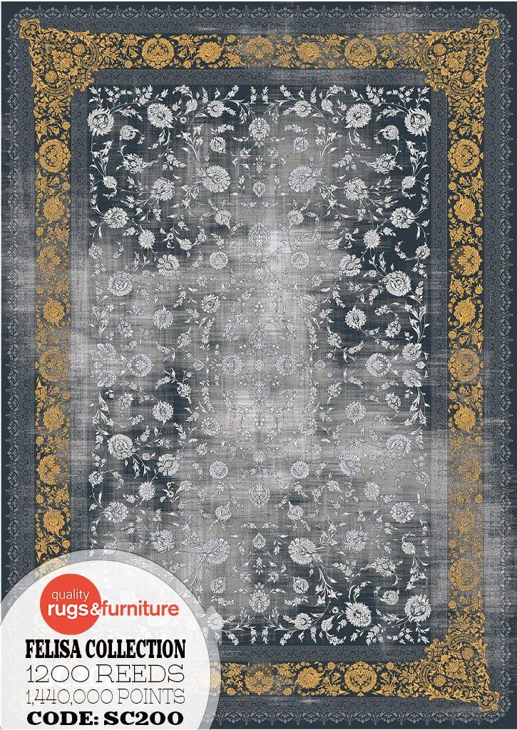 Felisa SC200 Persian Modern Traditional Rug Acrylic Tencel - Quality Rugs and Furniture