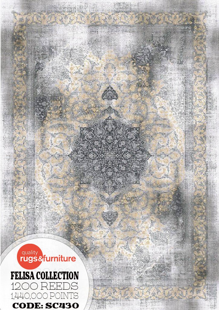 Felisa SC430 Persian Modern Traditional Rug Acrylic Tencel - Quality Rugs and Furniture