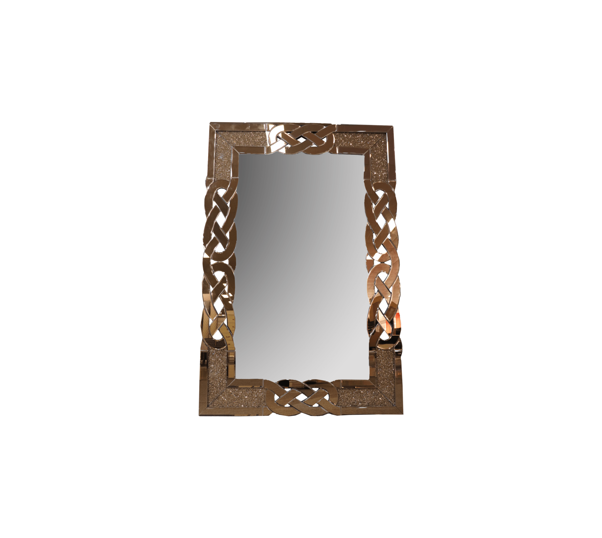 Thea Wall Mirror Decorative Rectangle Gold - Quality Rugs and Furniture
